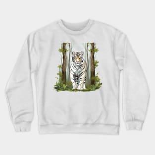 White Tiger From India Crewneck Sweatshirt